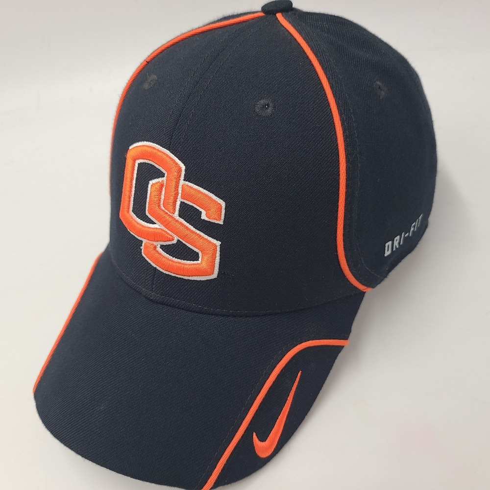 Oregon State Beavers Hat Adjustable Nike Black Orange NCAA Legacy91 Dri-Fit Men